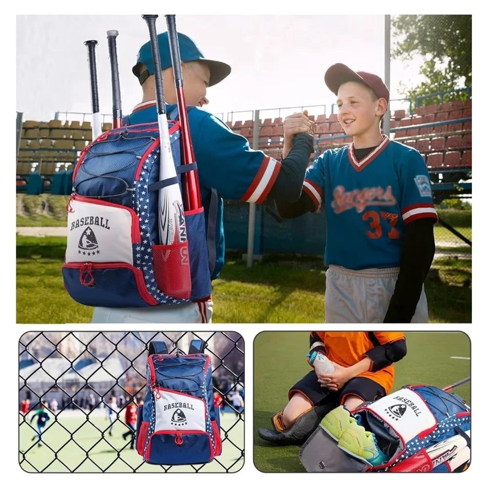 Boys USA Red,White, and Blue Baseball Bag